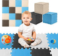 TOYVELT Ultimate Foam Play Mat Set 12x12-16 Interlocking Floor Tiles for Kids - Colorful Foam Puzzle Mats - Safe and Durable Kids Floor Mats - Ideal Play Mat for Toddlers 1-3 - Tiles Non Toxic