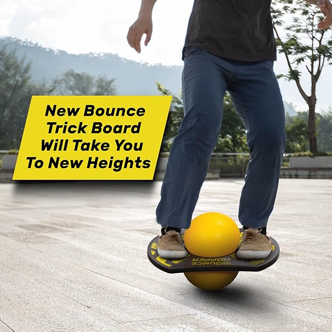 New Bounce Pogo Ball for Kids – Trick Pogo Board for 7, 8, 9, 10 Year Old Boys, Outdoor Birthday Gifts - Pogo Balance Bounce Ball