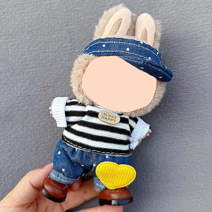 4 Pack—17cm Doll Clothes,Premium Doll Outfit with Accessories,Doll Princess Skirt,Cute Clothes Outfit for 17cm Dolls,End Dolls Fashion Clothing Set(No Dolls and Shoes) (Set 1)