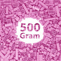 Bulk Pink Building Bricks, Classic Building Blocks Compatible with All Major Brands