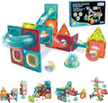 Contixo STEM Building Toys - 65 pcs Marble 3D Magnetic Run Tiles Learning Stacking Educational Building Blocks Set, Creativity Beyond Imagination, Inspirational, Recreational Toy for Kids, Ideal Gifts