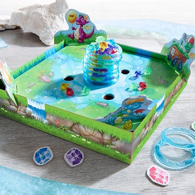 HABA Dragon's Breath Board Game - Award- Winning Board Games for Family Night and Exciting Tabletop Adventures for Dragon Fans Ages 5 and Up