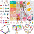 Accevo Unicorn Gifts for Girls, Bracelet Making Kit, 1370PCS Charm Jewelry Making Kit, Gifts for Teenage Girls Toys Age 5 6 7 8 9 10, DIY Arts and Crafts for Kids, Girl Birthday Christmas Presents