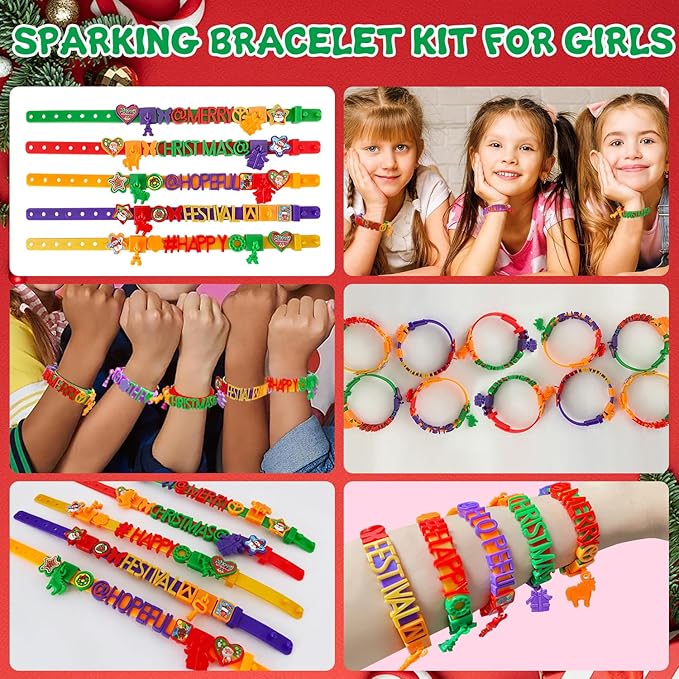 Art & Craft Kits for Kids, DIY Friendship Bracelet Making Kit for Girls, Jewelry Making, Christmas Gifts for Ages 5-12, Toys for Ages 5, 6, 7, 8, 9, 10, 11, 12 Years Old, Party Craft Activity