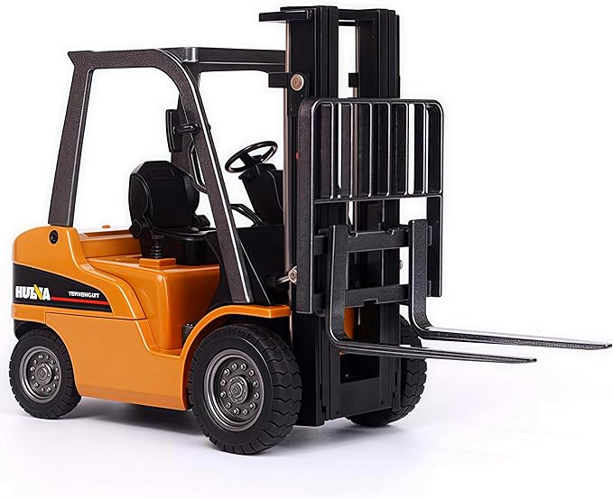 Forklift Truck Toy with Moveable Joint, 1:50 Scale Diecast Warehouse Lifting Vehicle for Kids, Forklift Toy, Alloy Fork Truck Model Toy for Kids Play, Collection or Decorative Ornament
