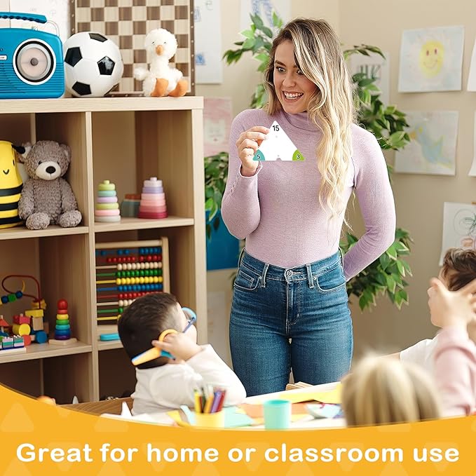 Multiplication and Division Flash Cards 0-12, Triangle Math Games Flash Cards with Times Table Chart, Math Manipulatives Flashcards for Kids Classroom Homeschool 3rd 4th 5th 6th Grade