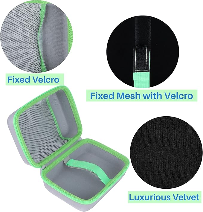 Storage Case Compatible with LeapFrog Magic Adventures Binoculars (Gray+Apple Green Case)