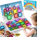 Mini Magnetic Building Toys for 3-8 Year Olds and Toddlers, STEM Magnet Travel Construction Set with Storage Box - Educational Birthday Gifts for Boys & Girls
