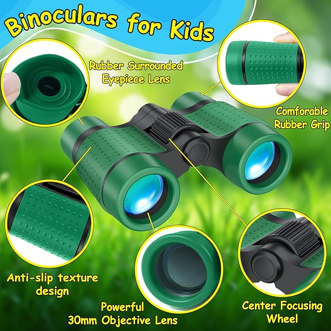ESSENSON Binoculars for Kids Toys Gifts for Age 3-12 Years Old Boys Girls Kids Telescope Outdoor Toys for Sports and Outside Play, Bird Watching, Birthday Presents