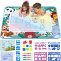 Thick Water Doodle Mat 40 x 32 Inches Kids Extra Large Water Painting Doodle Drawing Mat Toy Writing Coloring Magic Educational Toys for Boys Girls Age 2 3 4 5 6 7 8 Year Old Holiday Birthday Present