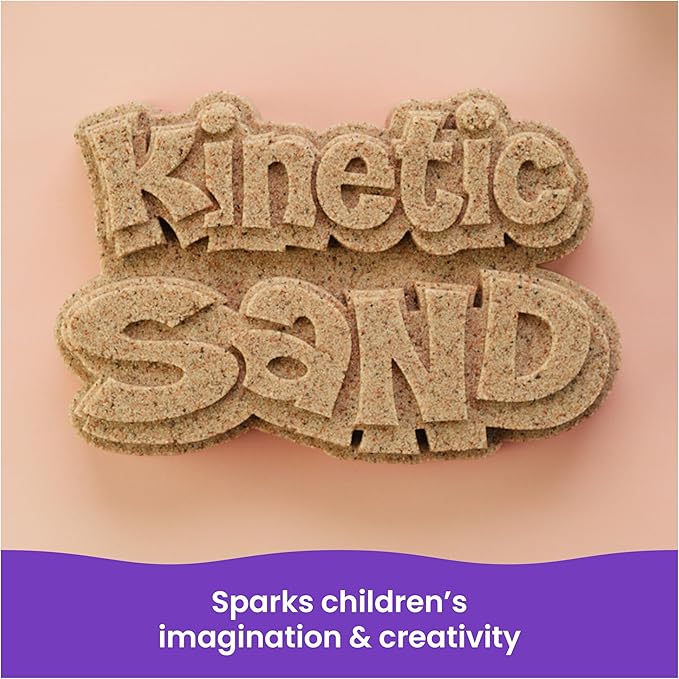 Kinetic Sand, 3.25lbs Beach Play Sand, Moldable Sensory Toys for Kids, Resealable Bag (Packaging May Vary), for Ages 3 and up