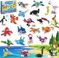 MOONTOY 48 Packs Party Favors for Kids, 3-in-1 Mini Animals Building Blocks Sets for Easter, Birthday, Goodie Bag Stuffers, Classroom Prizes for Boys Girls Ages 3-12
