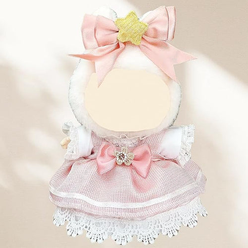 4 Pack—17cm Doll Clothes,Premium Doll Outfit with Accessories,Doll Princess Skirt,Cute Clothes Outfit for 17cm Dolls,End Dolls Fashion Clothing Set(No Dolls and Shoes) (Set O)