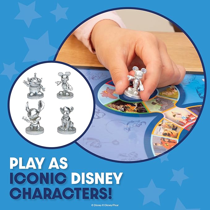 PlayMonster The Magical World of Kids Disney Trivia Games – Board Games for Family Night, Family Games, Multi-Player Board Game, Family Board Game, Travel Games, Disney Game, Ages 5+