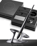 Novium Hoverpen 2.0 Interstellar Edition - Space Black, Unisex, Ballpoint Pen, 23.5 Degree Angle, Schmidt Ballpoint Refill, No Spills, No Spotting, No Explosions
