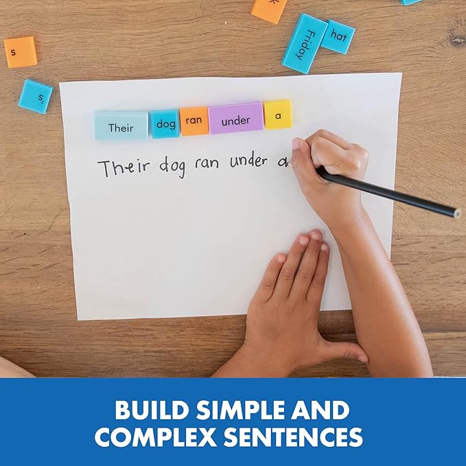 Educational Insights Sentence Building Dominoes - First Grade Classroom Must Haves, Elementary Literacy Materials for Centers or Homeschool, Reading Games, Learning to Read for Kids Ages 6+
