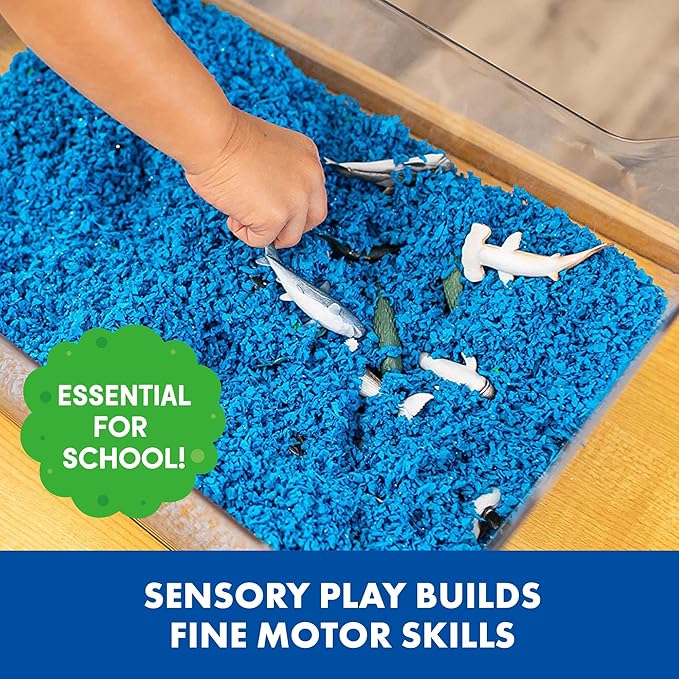 Educational Insights Pluffle® 4-Pack - Sensory Bin Foam Set, No Mess Alternative to Sand Toys & Slime for Toddlers at Home or in The Classroom, Fun Sensory Table Filler, Gift for Kids Ages 3+