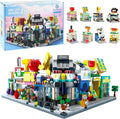 894 PCS Building Blocks City Set for Boys and Girls Ages 6-12: Build 8 Mini Shops | Creative Construction Toy Gift (Birthday Party, Stocking Stuffer, Classroom Prizes)
