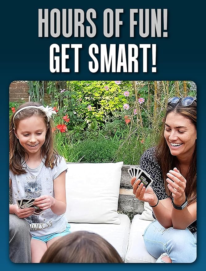 Countries, Gift, Stocking Stuffer, Travel Game, 7 Games in 1, Pairs, Snap, Trumps, Rummy, Memory Quiz, Learn Facts, Age 5+, 1-8 Players