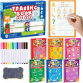 gisgfim Preschool Learning Activities 96 Pages Tracing Books for Kids Ages 3-5 Kindergarten Workbooks Dry Erase Autism Learning Workbook Writing Practice for Kids Letter Tracing Pre K Busy Book 6 Pads
