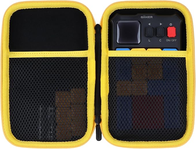 Storage Case Compatible with GiiKER Super Slide Puzzle Original 500+ Challenges Brain Teaser Puzzle (Black + Yellow Case)