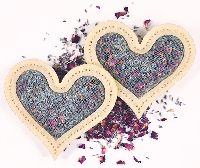 I Can So! Beginner Sewing Kit. Heartfelt Hearts. Lavender Sachet. (Lavender and Rose)