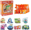 TOI Leveled Puzzles for Kids Aged 2 and Up, Toddler Puzzle Preschool Learning Jigsaw Puzzles, Large Pieces Educational Game for Boys Girls, Cognitive Story Step 1