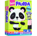 KRAFUN Panda Animal Sewing Kit for Kids Beginner My First Art & Craft, Includes Panda Doll Stuffed Animal, Instructions & Plush Felt Materials for Embroidery, Age 7 8 9 10 11 12
