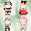 4 Pack—17cm Doll Clothes,Premium Doll Outfit with Accessories,Doll Princess Skirt,Cute Clothes Outfit for 17cm Dolls,End Dolls Fashion Clothing Set(No Dolls and Shoes) (Set H)