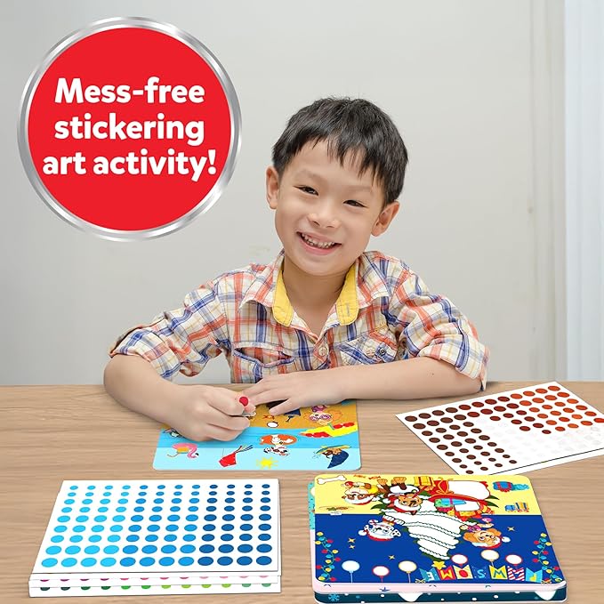 Skillmatics Dot It Sticker Art - PAW Patrol, Mess-Free Craft Kits, Stocking Stuffers for Kids, 500+ Stickers, DIY Scrapbooking, Travel Activity, Christmas Gifts for Boys & Girls Ages 3, 4, 5, 6, 7