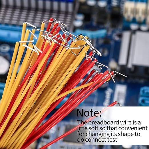2-125 mm Breadboard Jumper Wire Kits, PCB Circuit Boards Jumper Wire Cables Assortment Kits with 14 Different Lengths, for Breadboard Prototyping Solder Circuits (840Pcs)