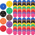 10 Sets Fraction Set for Math Classroom Fractions Manipulatives Math Manipulatives for Home School Supplies (Circles)