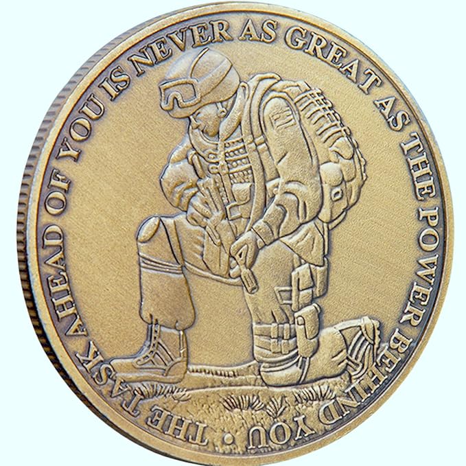 The Task Ahead Challenge Medallion – Military Token for All Departments – Army, Air Force, USMC – Veterans Gifts, Army Graduation, Deployment, Basic Training Gift