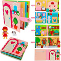 Montessori Busy Book for Toddlers 3-5 Quiet Book Activity Learning Travel Toys for Toddlers Ages 3-5-7 Girls Gift