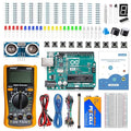 SunFounder Beginner's Lab Starter Kit with Original Arduino Uno R3 REV3 Board Multimeter Basic to Advance 25 Projects HCSR-04 Sensor Button Temp LED Microcontroller Programming