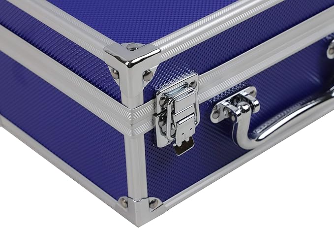 Ursae Minoris Elite Blue Aluminum Box with Handle for 30 Certified or Certified-Style Coin Holders NGC, PCGS, ANACS, Elite, Lighthouse, BCW