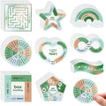 Libima 72 Pieces Anxiety Sensory Stickers Textured Stickers Fidget Mindfulness Sticker School Counselor Supplies Adult Sensory Items Anxiety Relief, 9 Styles(Fresh Color)