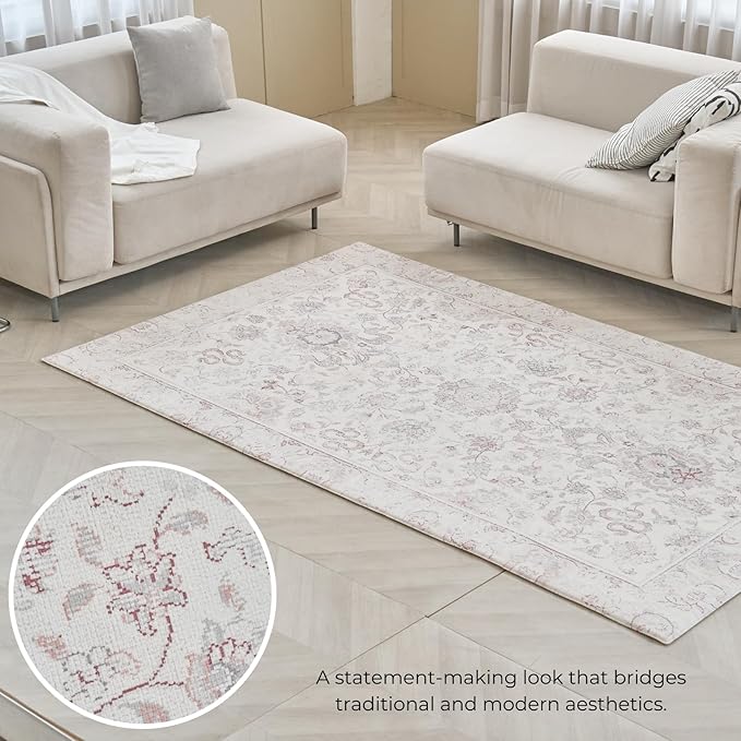Baby Care Soft Rug (Prestige, Ikat - Tebriz) 98'' x 59'' Original One-Piece Reversible Rollable Waterproof Play Mat for Infants, Babies, Toddler, and Kids