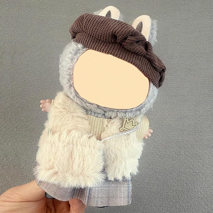 4 Pack—17cm Doll Clothes,Premium Doll Outfit with Accessories,Doll Princess Skirt,Cute Clothes Outfit for 17cm Dolls,End Dolls Fashion Clothing Set(No Dolls and Shoes) (Set E)