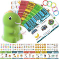 HOMESTEC Talking Phonics Flash Cards with Dino Reader Pen, Learn to Read for Kids Ages 3-6, Ideal for Kindergarten Reading Games, Homeschool, Speech Therapy, and Learning Activities Use