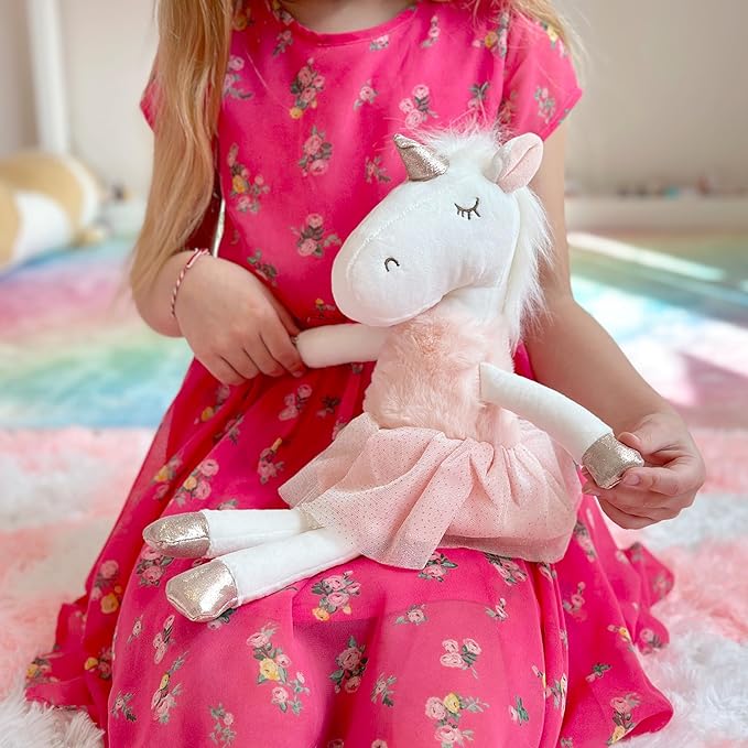 Ballerina Stuffed Unicorn, Unicorn Stuffed Animal, Unicorns Gifts and Doll for Dance Recitals and Ballerinas