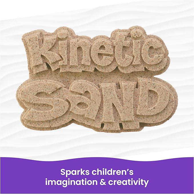 Kinetic Sand, 5.5lbs (2.5kg) Natural Brown Play Sand, Bulk Box for Arts and Crafts, Sandbox (Packaging May Vary), Moldable Sensory Toys, Ages 3 and up