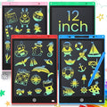 Epakh 4 Pcs 12 Inch LCD Writing Tablet Doodle Board for Kids Digital Erasable Drawing Pad with Colorful Screen Educational Christmas Gift for 3-10 Years Old Girls Boys(Colorful)