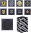 20 Pcs Clear Coin Collection Holders with Sponges 43mm Coin Capsules Morgan Silver Dollar Coin Snap Holder Protectors for Collectors (8 Adjustable Diameters: 19/21.5/24.5/27/31/33/38/40mm) (20)