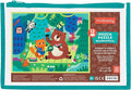 Mudpuppy Woodland Picnic – 12 Piece Puzzle with Reusable Zipper Pouch Featuring Colorful and Fun Illustrations of Forest Animals Perfect for Easy Storage and Travel
