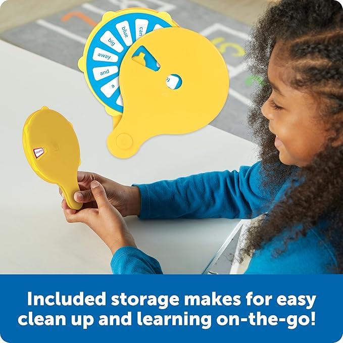 Learning Resources Skill Builders! Sight Words Quiz Wheel, Reading Games, Sight Words Flash Cards Kindergarten, Learning Activities, Ages 5+, 16 Pieces