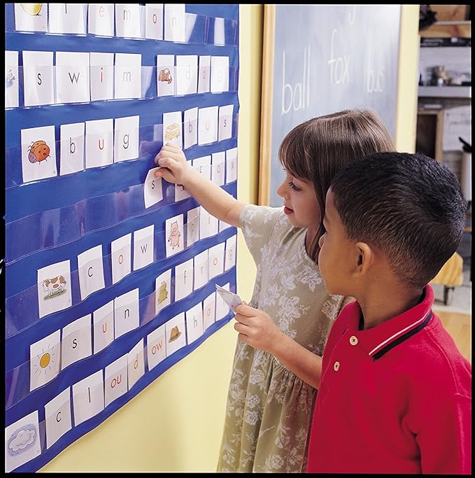 Learning Resources Standard Pocket Chart, Classroom Supplies, Homeschool, Back to School,Gifts for Teachers, Pocket Chart, Ages 3+