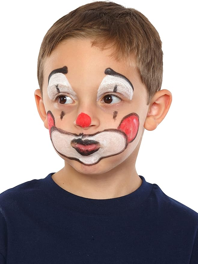 Dress Up America Face Paint Crayons - Non-Toxic Face Painting Kit for Kids and Adults - 12 Face and Body Paint with Artbook & Easy To Follow Designs - Face Painting Kit Made in Taiwan