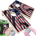 Coinhole Desktop Coin Bouncing Party Game Set | Tabletop Cornhole Board Game | Small Cornhole Travel Game Includes Coins