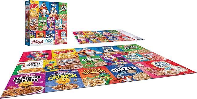 RoseArt - Kellogg's - Cereal Favorites Modern - 1000 Piece Jigsaw Puzzle